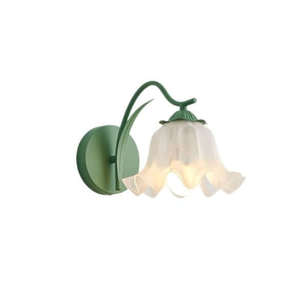 Elegant Retro Blomster Væglampe