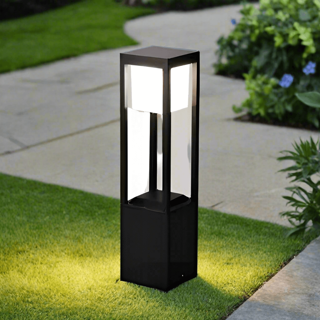 60 cm Solcellelampe Udendørs - Terningformet Havebelysning