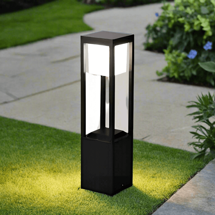 60 cm Solcellelampe Udendørs - Terningformet Havebelysning