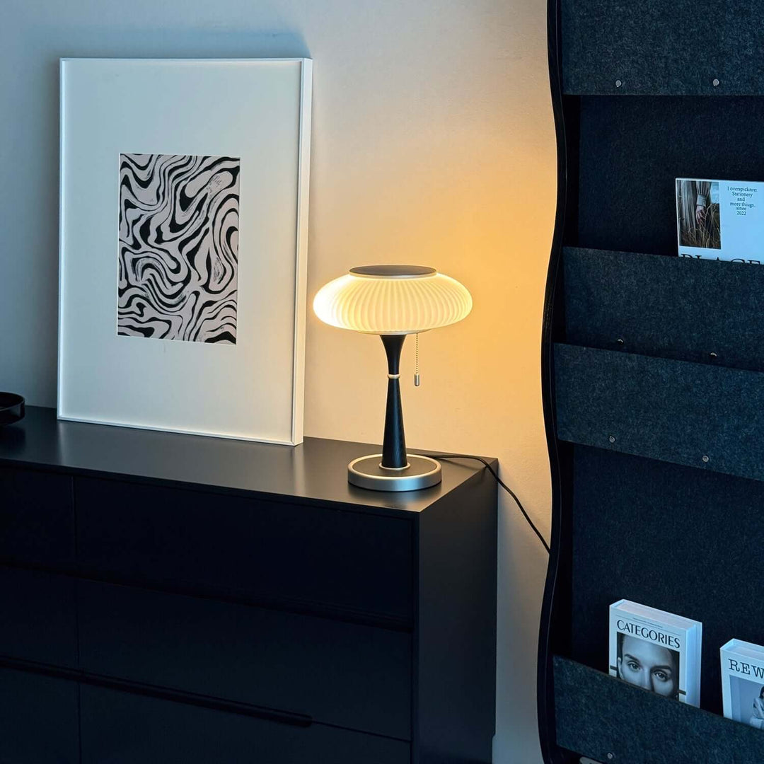 Elegant Bordlampe i Svampeform - 36cm