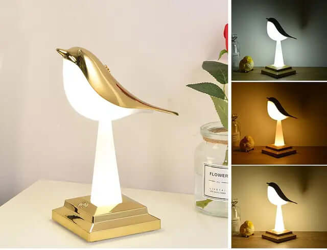 Dekorativ Fuglelampe | LED Bordlampe | 26cm