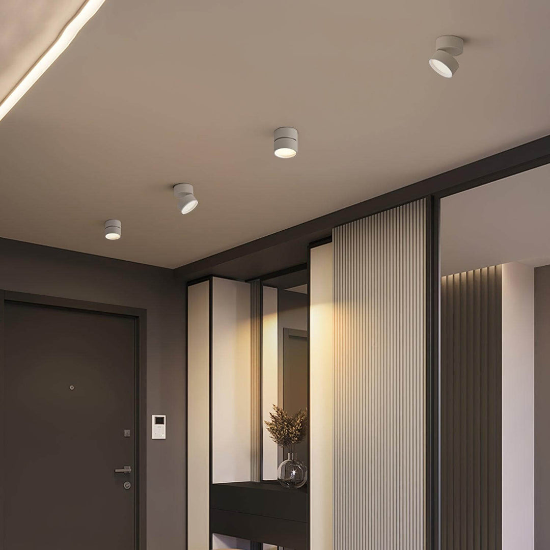 Justerbar Loftslampe i Aluminium - 10cm