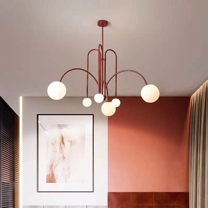 Elegant Pendel Lampe i Glas & Metal - 75/100cm