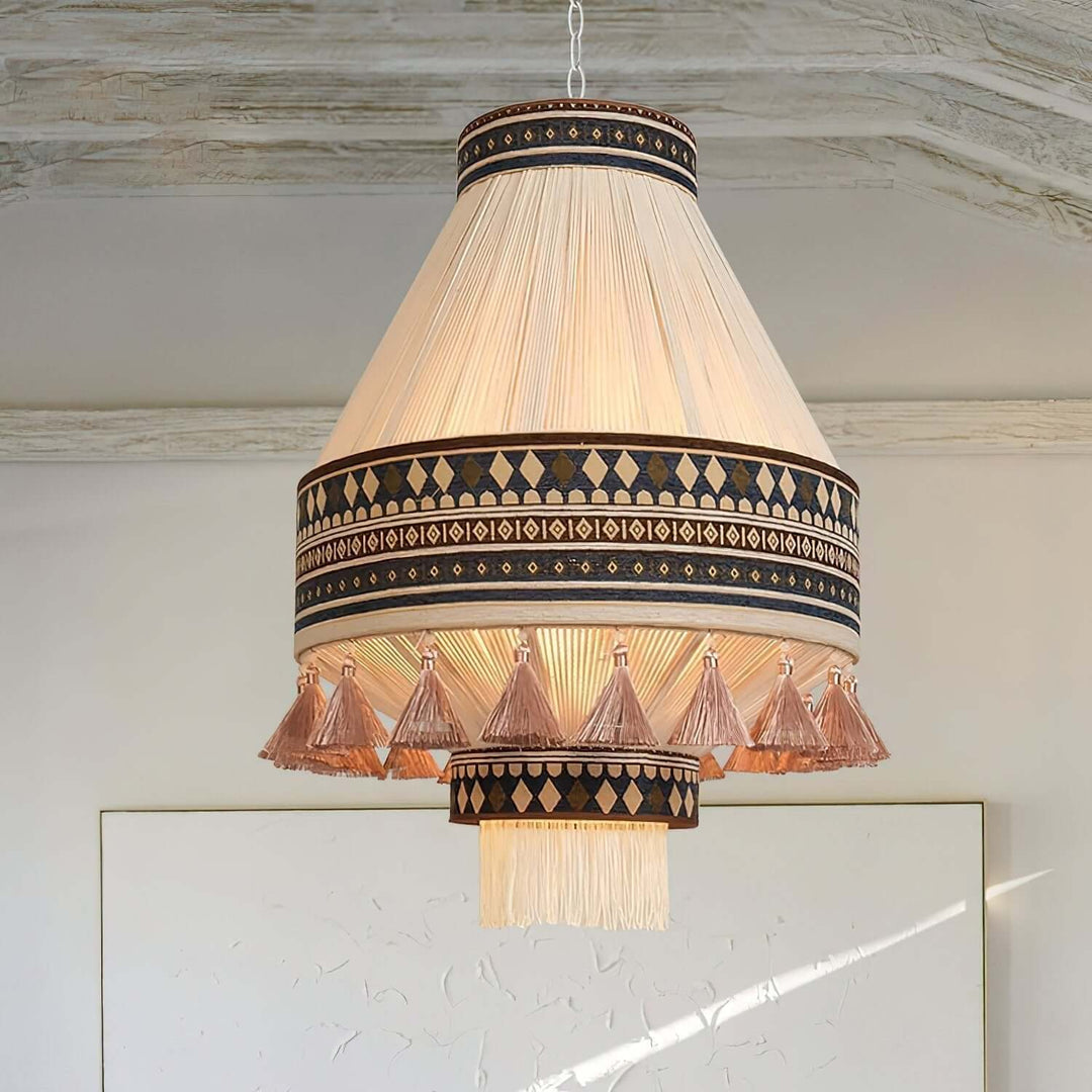 Boheme Pendellampe med Frynser