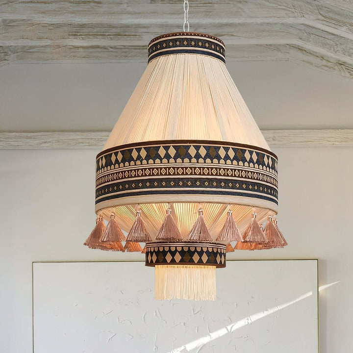 Boheme Pendellampe med Frynser