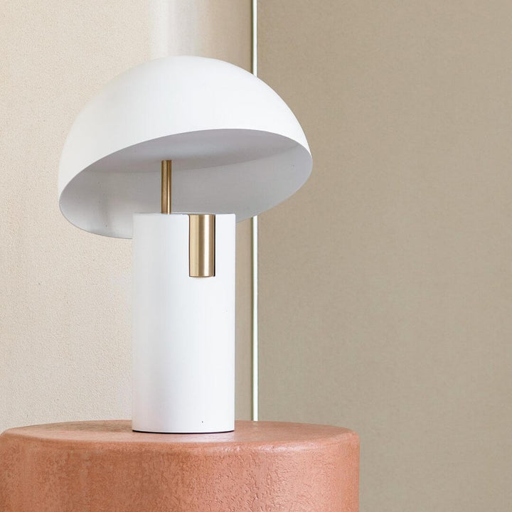 Designer Bordlampe i Metal og Glas - 30cm