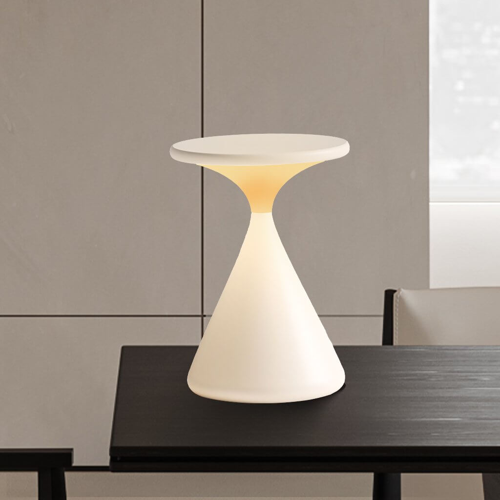 Ledningsfri Bordlampe i Timeglas Design