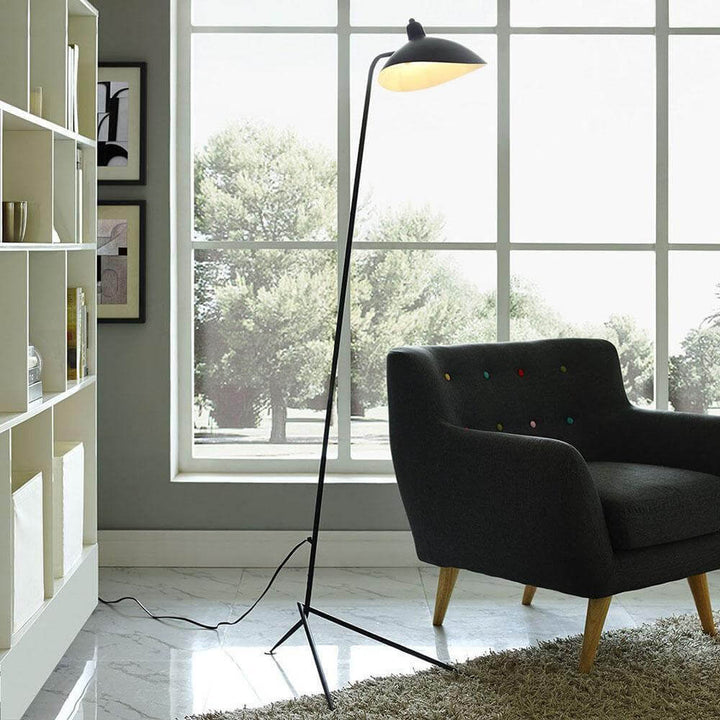 Justerbar 3-armet gulvlampe i metal