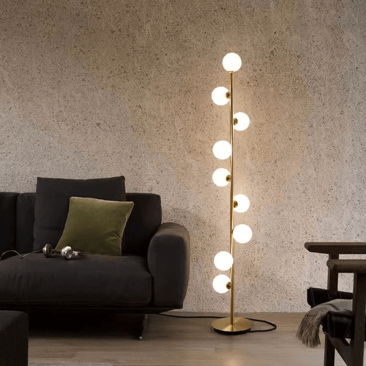 Elegant Nordisk Gulvlampe i Glas