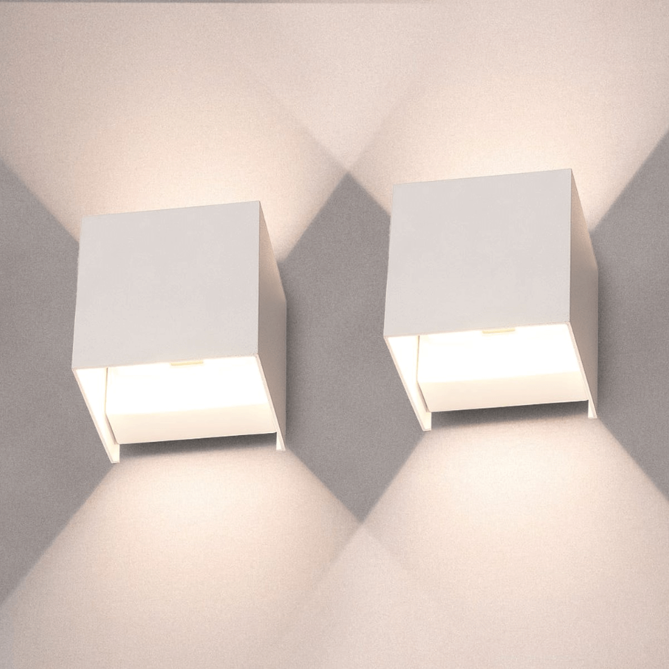 LED Væglamper m. Sensor - Cube Design