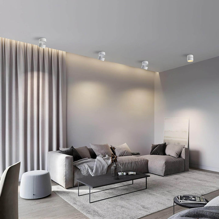 Justerbar Loftslampe i Aluminium - 10cm
