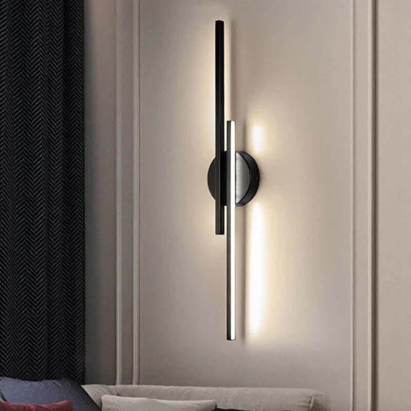 LED Væglampe i Aluminium, Jern & Akryl