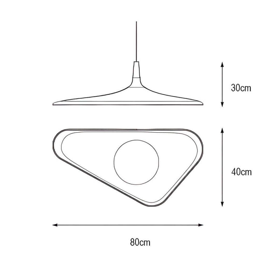 Designer Pendellampe 60/80cm - Unik Harpikslampe