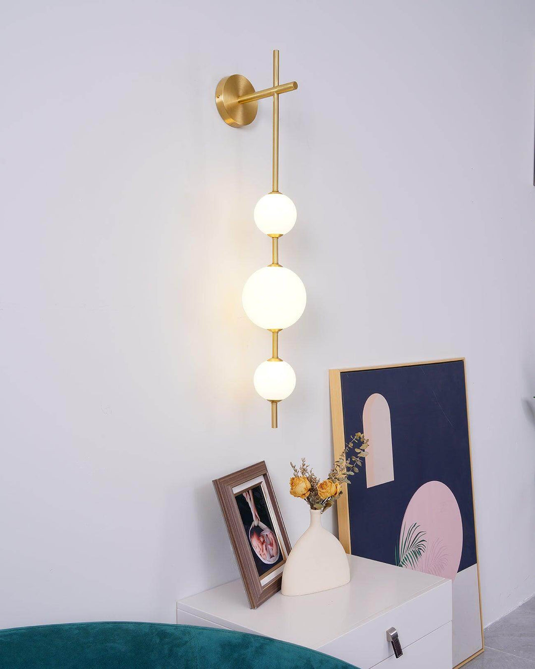 Elegant Globe Væglampe i Glas