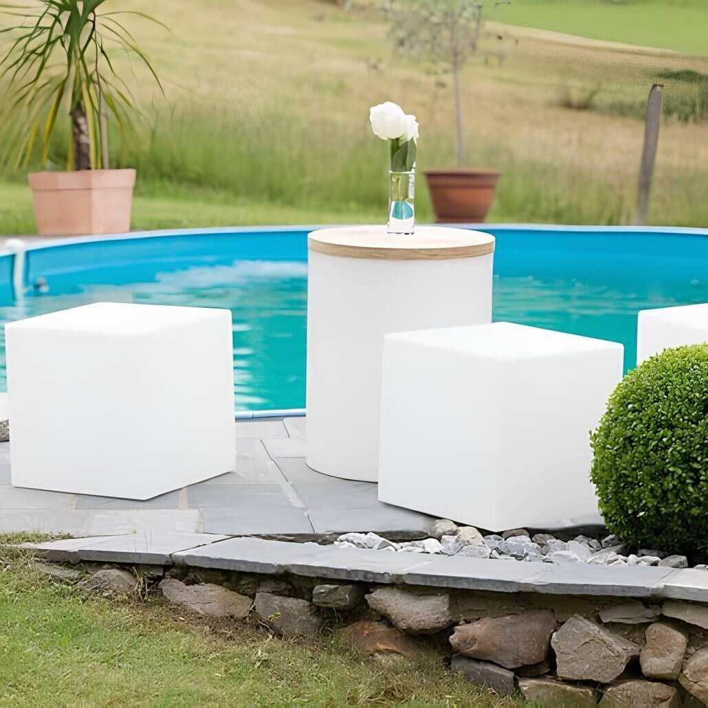Kubisk LED Have- og Terrassalampe