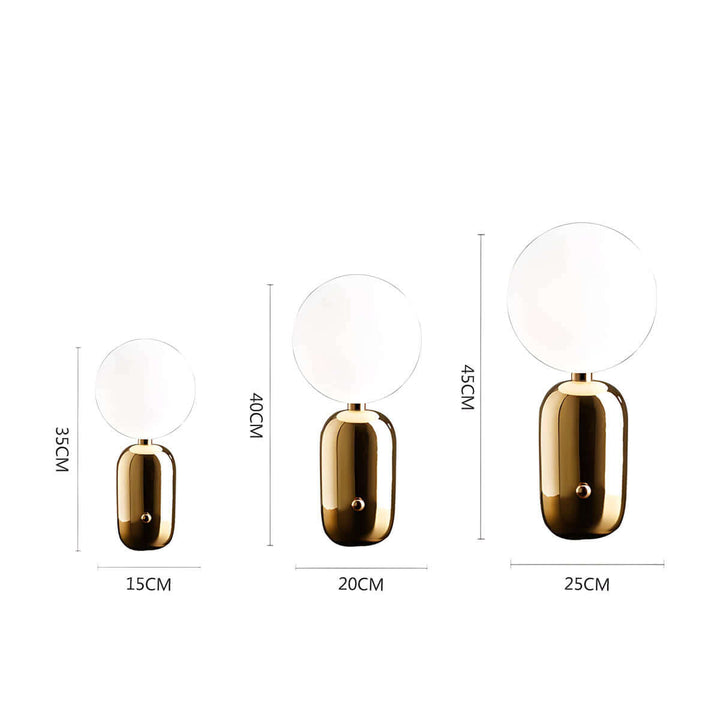 Elegant Bordlampe i Metal - RAISO -  Justerbar Højde