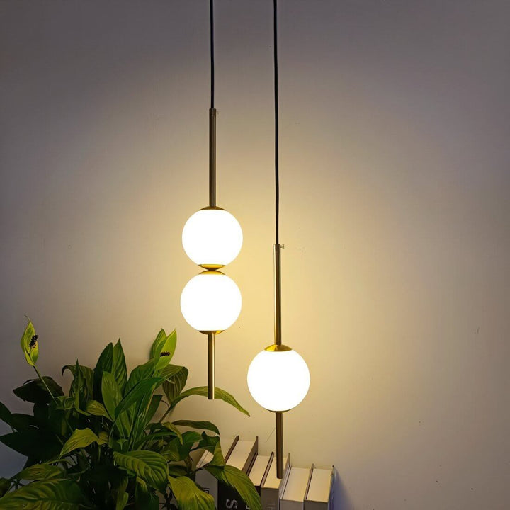 Elegant Glas Pendellampe - 10 cm Diameter
