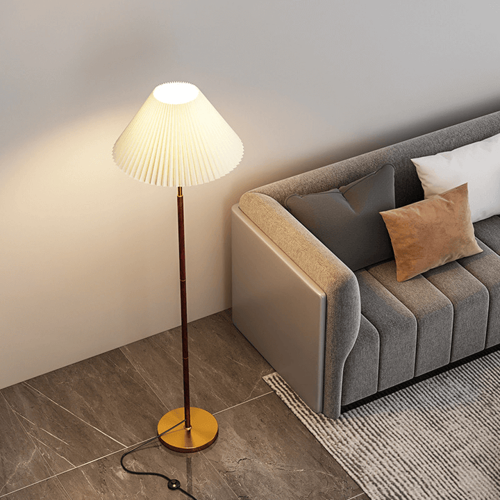 Elegant Gulvlampe i Rispapir - Skab Hygge