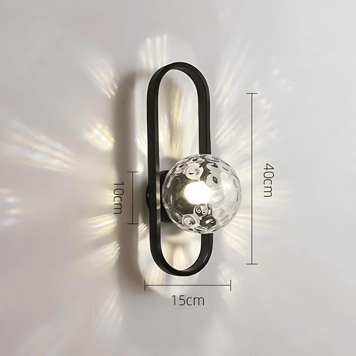 Elegant LED Væglampe m/ Matteret Glas - 40cm