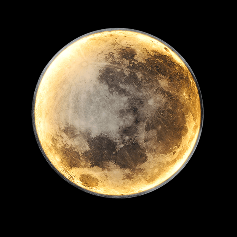 LED Månelampe med Fjernbetjening - Justerbar Lysstyrke
