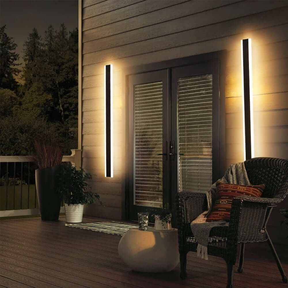 LED Væglampe i Stribet Design | Moderne Indendørs Belysning