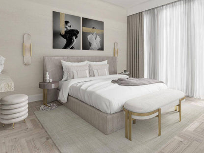 Alabast Væglampe, Aflang Design