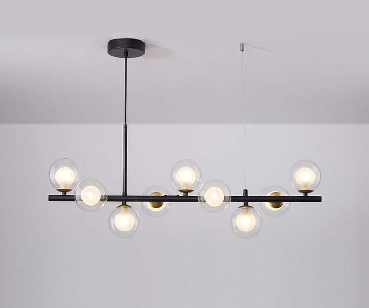Elegant Pendellampe i Glas og Metal - 83x24cm
