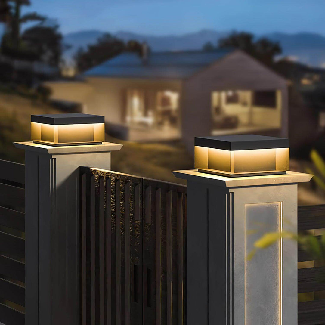 Udendørs LED Stolpelampe med Solenergi
