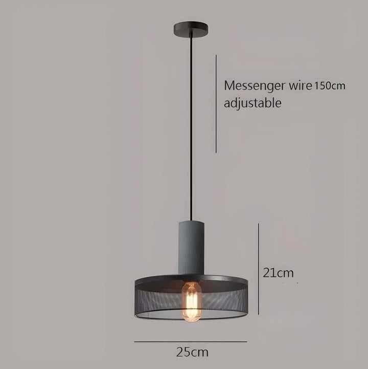 Industriel Loftpendel i Beton og Jern