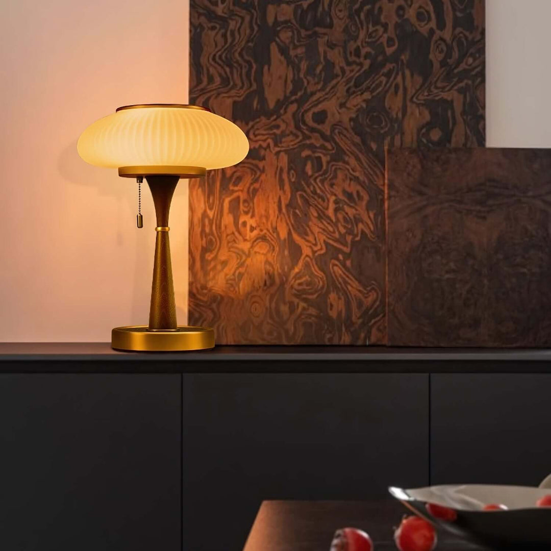 Elegant Bordlampe i Svampeform - 36cm
