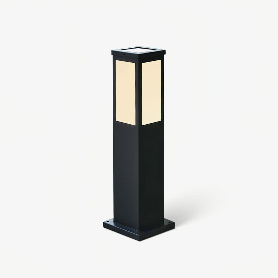 Moderne Udendørs Pullertlampe i Aluminium