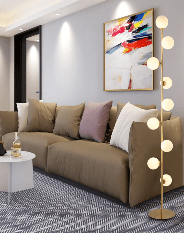 Elegant Nordisk Gulvlampe i Glas