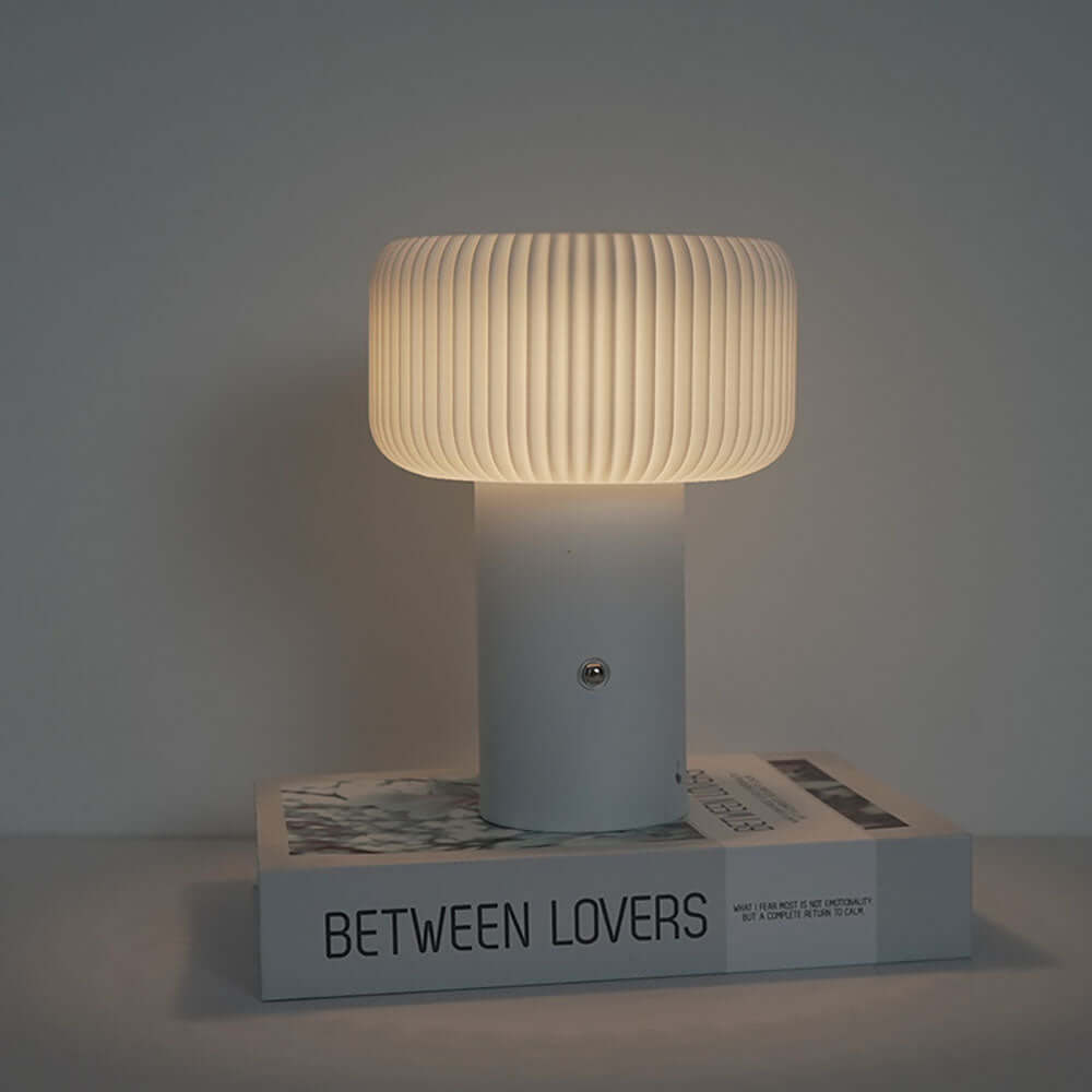 LED Svampelampe med 3 Farver - 16cm
