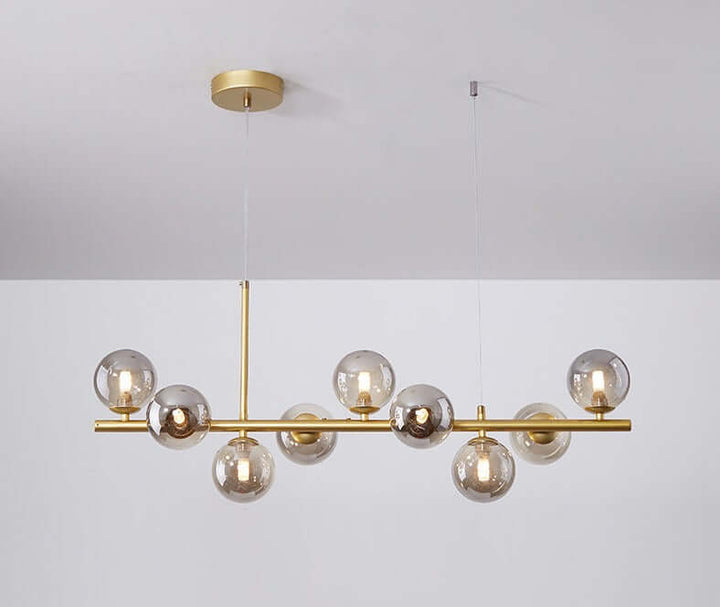 Elegant Pendellampe i Glas og Metal - 83x24cm