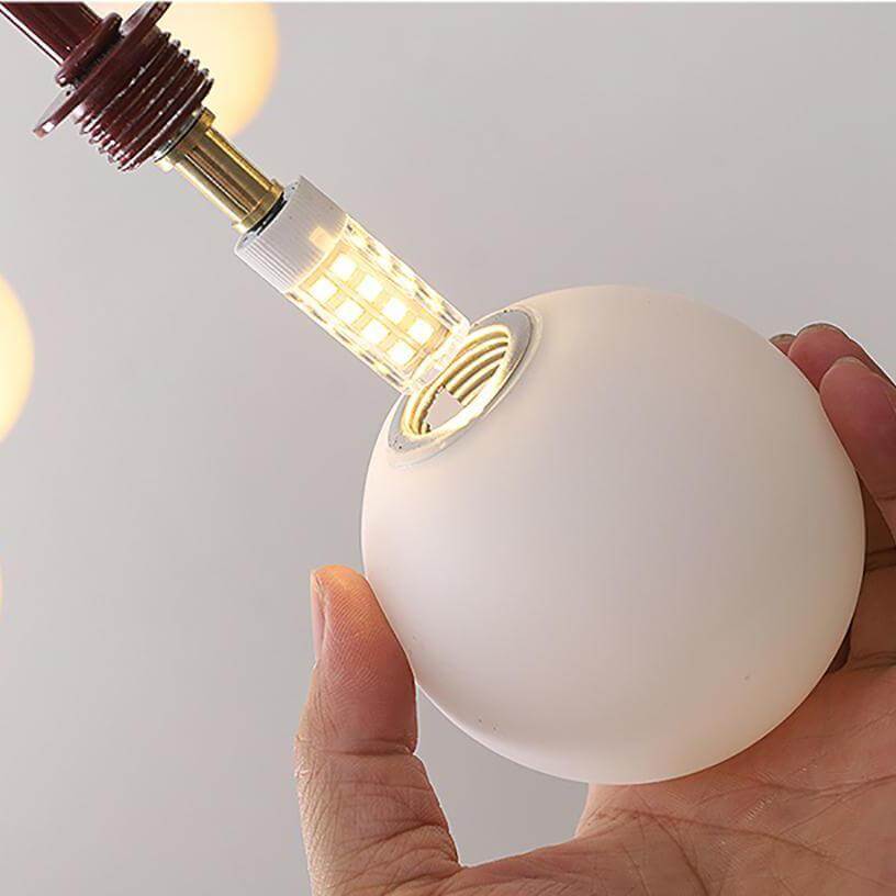 Elegant Pendel Lampe i Glas & Metal - 75/100cm