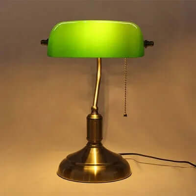 Elegant Glas Bordlampe - Klassisk Europæisk Design