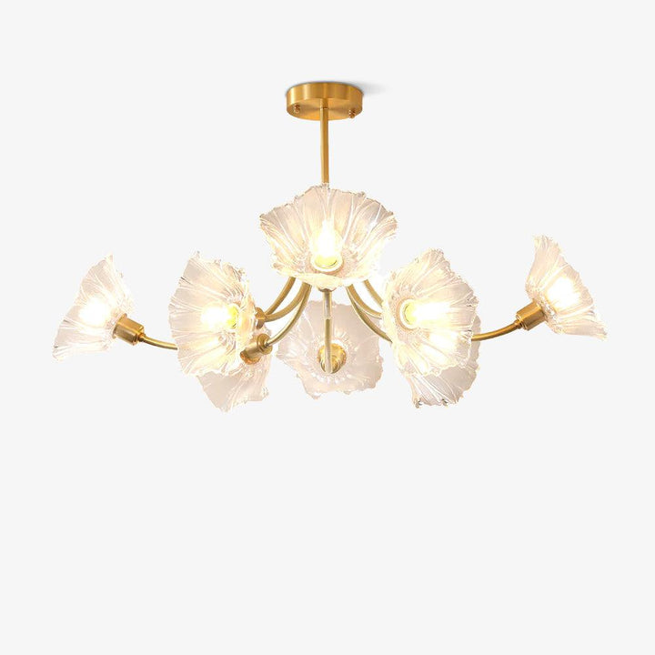 Elegant Blomsterglas Lysekrone