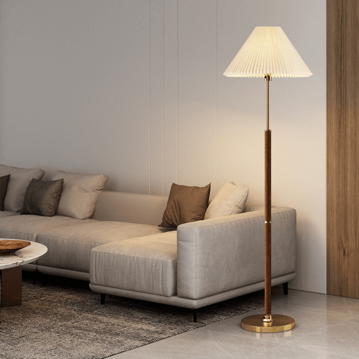 Elegant Gulvlampe i Rispapir - Skab Hygge