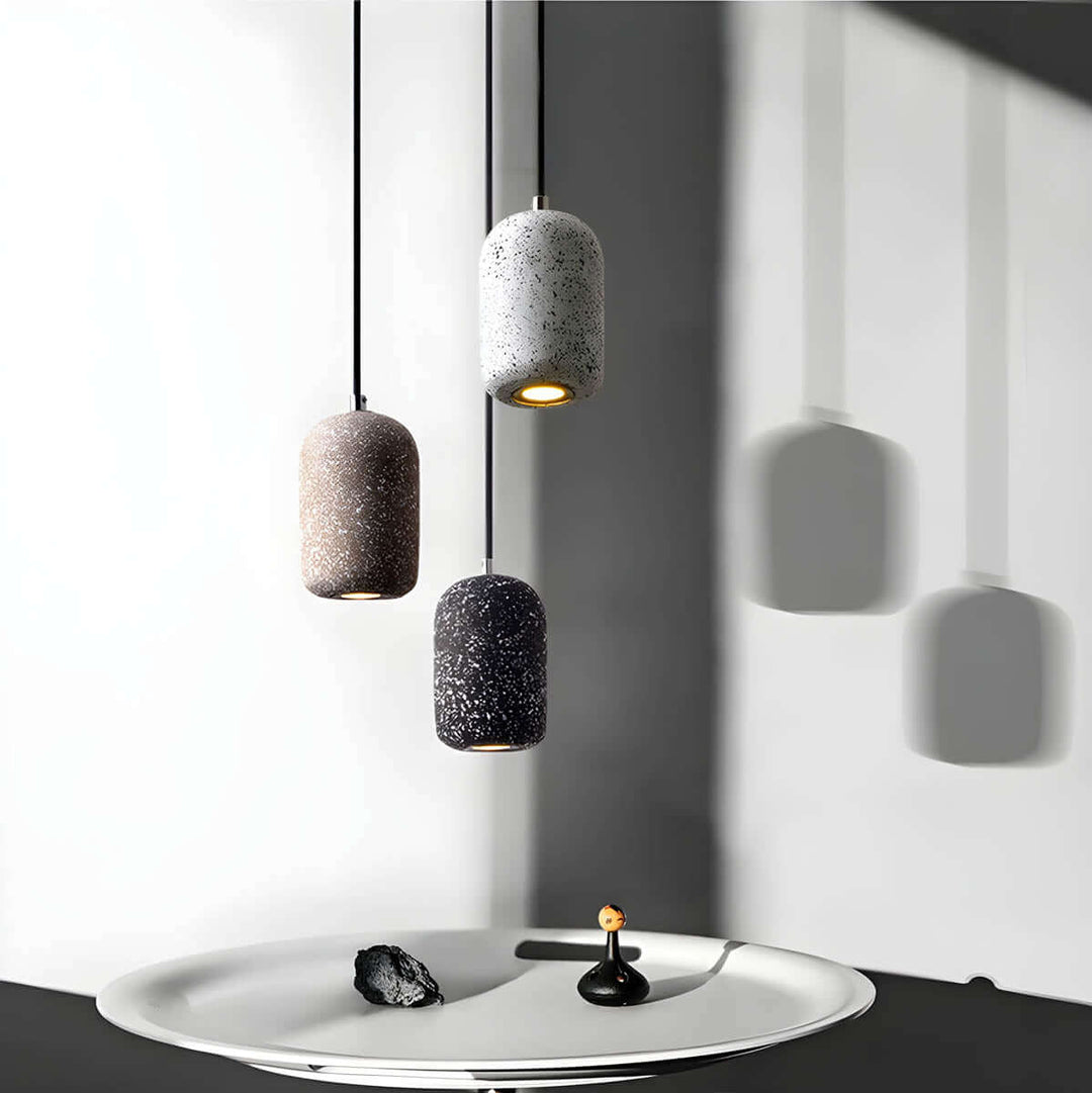 Moderne Cement Pendellampe - Dia 16cm
