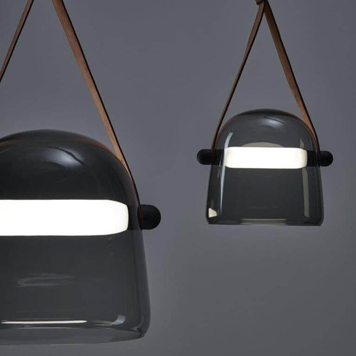 Elegant Pendellampe i Metal og Glas - 20cm
