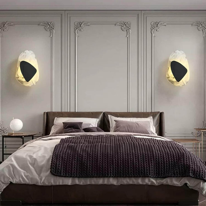 Elegant LED-væglampe i glas