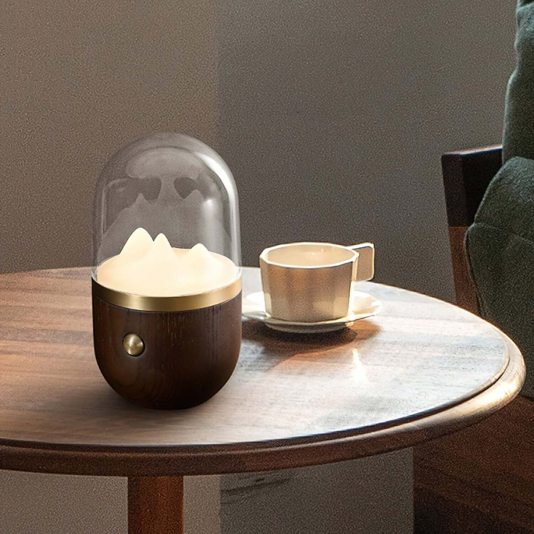 Stemningsfuld Bjergtop Natlampe