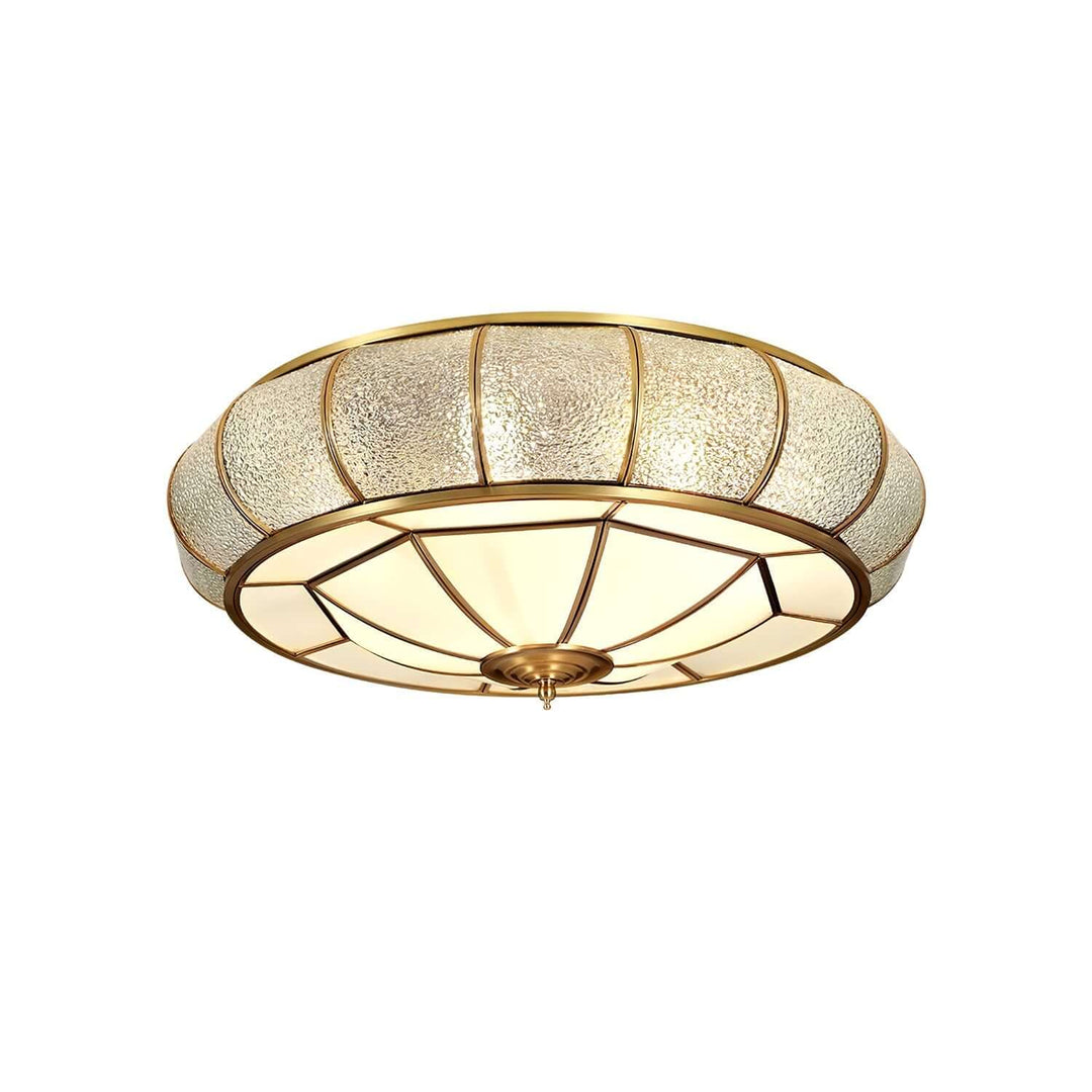 Loftslampe i Tekstureret Glas