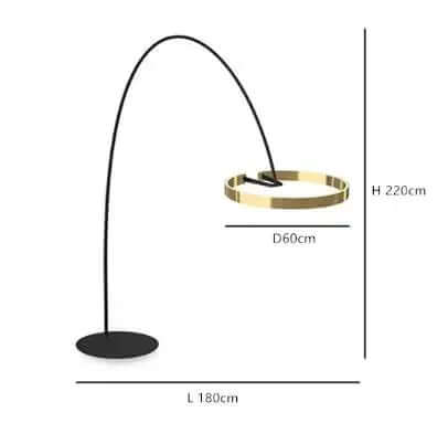 Elegant LED Gulvlampe - Skandinavisk Design