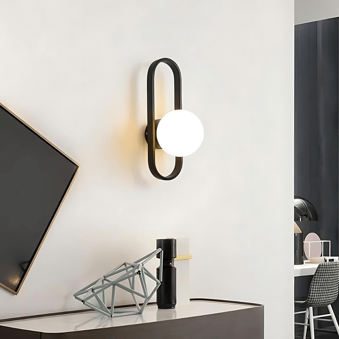 Elegant LED Væglampe m/ Matteret Glas - 40cm