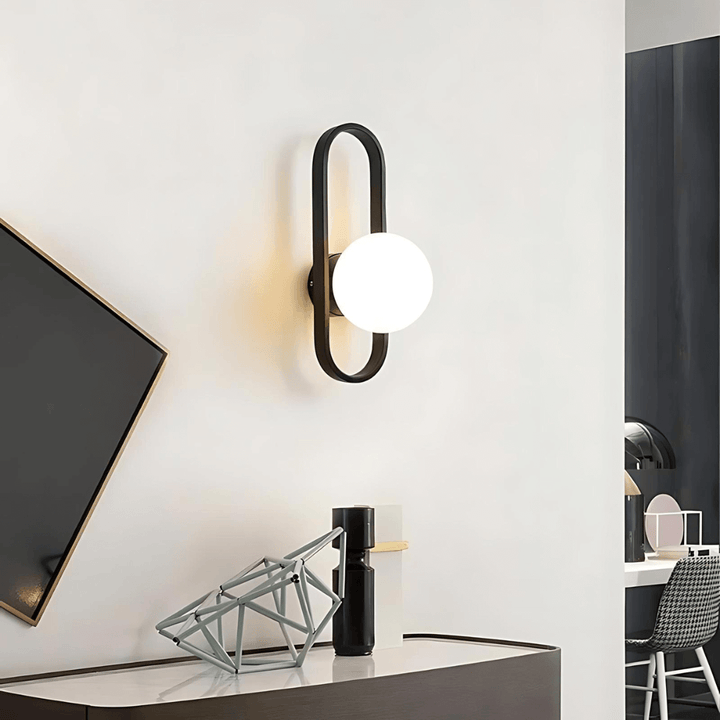 Elegant LED Væglampe m/ Matteret Glas - 40cm