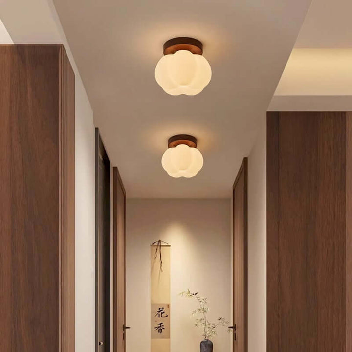 Græskarformet LED Loftlampe - 16cm