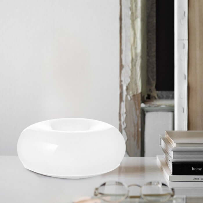 Donut Lampe - Glas & Metal Væglampe / Bordlampe