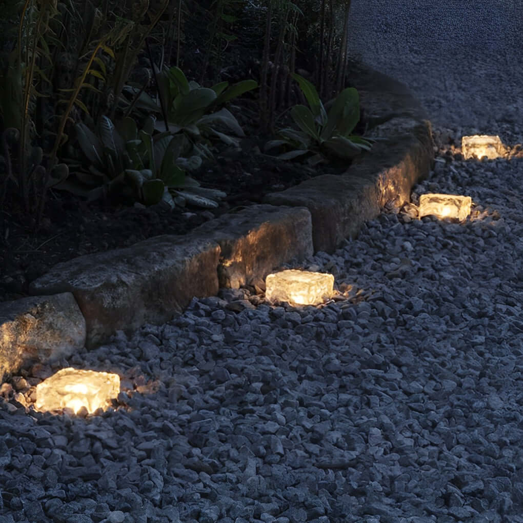Solcellelampe Udendørs - Firkantet Havebelysning