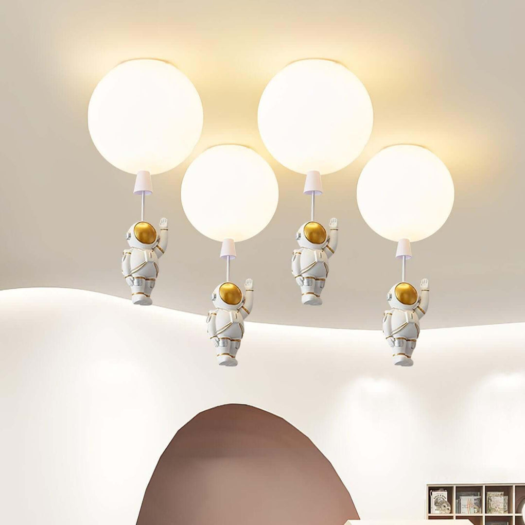 Moderne Måne Astronaut LED Loftslampe